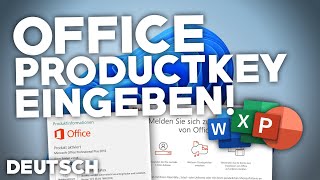 Microsoft Office PRODUKTKEY EINGEBENHERAUSFINDEN  Tutorial  Deutsch  2024 [upl. by Nodla85]