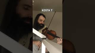 Kosta T violin 🎻 acoustic solo violinist live music improvisation meditation avantgarde скрипка [upl. by Nosnibor494]