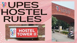 UPES Hostel guidelines and rules [upl. by Segal]