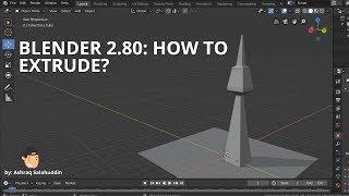 5 BLENDER 280 How to Extrude Mesh [upl. by Winebaum739]