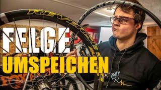 Fahrrad Felge umspeichen und zentrieren  ausführlicher Workshop [upl. by Bergstrom]