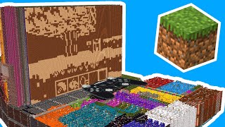 I made Minecraft in Minecraft with redstone [upl. by Ecyal]