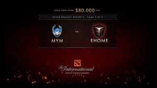 MYM vs EHOME Game 1  Loser Bracket Round 3  Russian Commentary  Dota 2 International [upl. by Mose656]