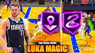 97 Layup  96 Mid Range Luka Doncic Build is BULLYING REC RANDOMS on NBA 2K24 [upl. by Atnahs]