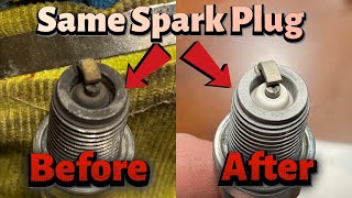 Cleaning Spark Plugs can they be reused [upl. by Anawahs]