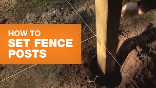 How to Install Fence Posts Stepbystep  The Home Depot Canada [upl. by Venita]