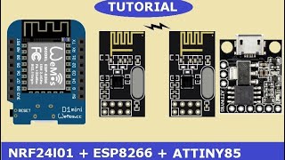 🚩NRF24L01  ATTINY85 connection tutorial [upl. by Eeralav]