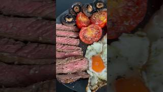 GRASS FED ABERDEEN ANGUS FILET MIGNON FILLET STEAK EGGS GRILLED TOMATO MUSHROOM CELTIC SALT TALLOW [upl. by Maggi]