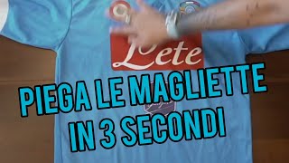 Come piegare le magliette da Calcio in 3 secondi TUTORIAL [upl. by Duncan]