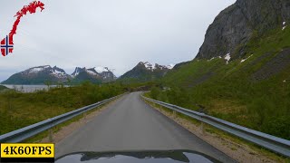 Driving in Norway  Finnsnes to Bergsbotn Viewing Platform  4K60 [upl. by Mchail]