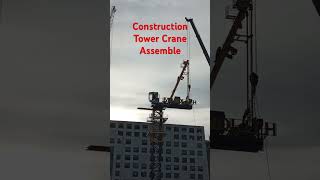 Construction Tower Crane Assemble [upl. by Akemak890]