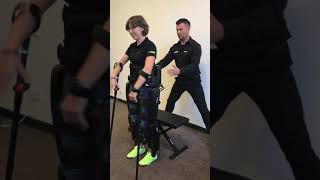 Demonstration of SittoStand and StandtoSit transfers in a ReWalk Exoskeleton [upl. by Jonathon550]