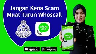 Whoscall Malaysia  PDRMLawanScams [upl. by Ah3]