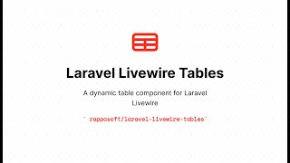 Laravel Livewire Datatable Component  Create Easy Laravel Livewire Tables  Laravel 8 Tutorial [upl. by Aihcrop]