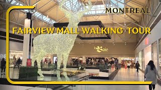 Fairview Mall Walking Tour Montreal Canada shopping mall in Montreal Christmas Ambiance [upl. by Yeoj472]