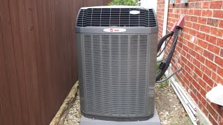 2018 Trane XV20i Variable Speed Air Conditioner Starting Up amp Running [upl. by Kciderf]