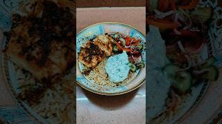 MEDITERRANEAN CHICKEN BOWL 🍜 FULL RECIPE IN DESCRIPTION chickenbowl butterrice greensalad [upl. by Brentt]