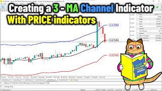 How to create a 3MA Custom Envelopes Channel Indicator in MQL5MT5 ForexPART 542forexalgotrader [upl. by Ycrep]