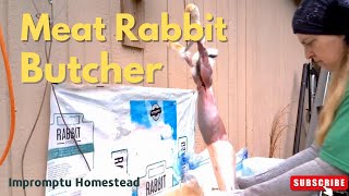 Meat Rabbit Butcher with Commentary Vlog36 [upl. by Andaira]