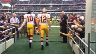 Redskins Take the Field Vs Cowboys 112212 [upl. by Kaya311]