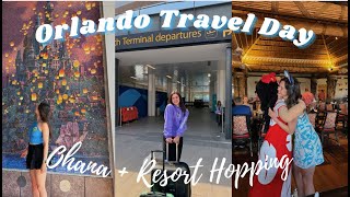 Orlando Travel Day amp Pre Program Weekend  CEP 2024  Ohana WDW Resort Hopping amp Disney Springs [upl. by Ellenaj]