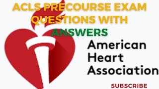 2024 ACLS Precourse Questions With Answers [upl. by Aryajay]