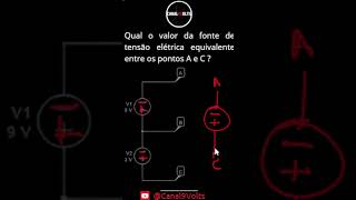 Associação de fontes de tensão em série resistor [upl. by Fem]