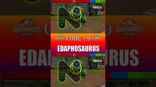 EDAPHOSAURUS CODE 19  JURASSIC WORLD THE GAME [upl. by Lotsyrk199]