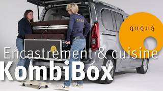 KB01  QUQUQ KombiBox Carrosserie amp Cuisine  Transformez votre combi à toit surélevé en campingcar [upl. by Aderf]