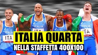 L’ITALIA QUARTA NELLA STAFFETTA 4X100 MASCHILE GRANDE DELUSIONE VINCE IL CANADA [upl. by Mount863]