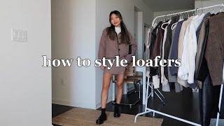 STYLING LOAFERS  10 casual outfit ideas [upl. by Joshuah39]