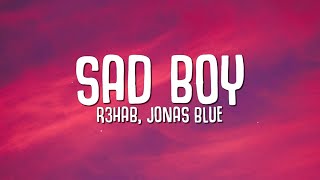 R3HAB Jonas Blue  Sad Boy Lyrics ft Ava Max amp Kylie Cantrall [upl. by Hagi]