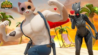 MEOWCLES amp LYNX  THE LOVE STORY  Fortnite Short Films [upl. by Annauqal618]