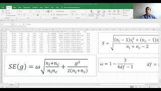 1 Metaanalysis  Calculating effect sizes and standard errors [upl. by Oiretule]