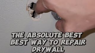 drywall hole repair step by step drywall howto drywallrepair hole holerepair diy repair [upl. by Enelyam]