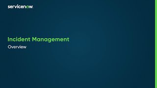 Incident Management  Overview [upl. by Eirod]