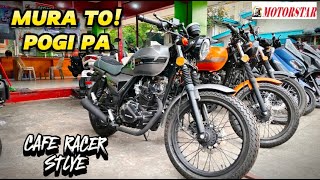 PINAKA MURANG CAFE RACER STYLE  CAFE 150 V2  SPECS FEATURES AND PRICE REVIEW [upl. by Dumah479]