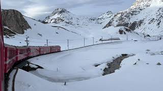 Fast Frühling  Tiefster Winter Unterwegs mit der Rhätschen Bahn [upl. by Stringer516]