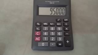 How to calculate percentage on calculator using percentage button [upl. by Kerrie]