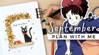 PLAN WITH ME studio ghibli inspired 🎀 september 2023 bullet journal setup [upl. by Ronoel323]