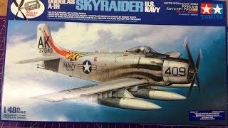 Tamiya 148 Douglas A1H Skyraider US Navy [upl. by Nadeen]