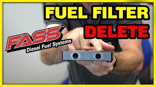 👍 HIGHLY RECOMMENDED 👍 FASS Fuel Filter Delete Block  1018 Dodge Cummins diesel cumminsdiesel [upl. by Yellek]