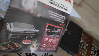 ŞOK KUTU AÇILIŞINDA TEFLONU KALKTI  TEFAL GC470 GOURMET MINUTE 2000W [upl. by Lenes]