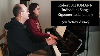 Lecture à vue en 4 pour 2  SCHUMANN Individual Songs  Zigeunerliedchen n°7 [upl. by Evan]