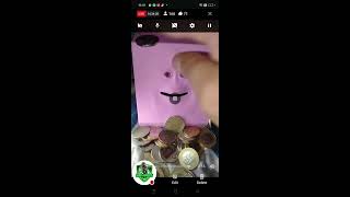 hungry funny face bank eating coins so satisfying bank viral trending [upl. by Damita]