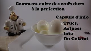 Capsule info  Comment cuire des oeufs durs à la perfection [upl. by Cora575]