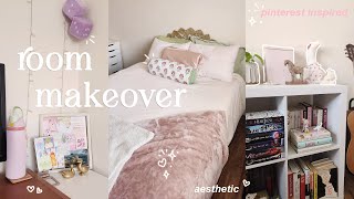 extreme room makeover 🌷✨ 💌 aesthetic  pinterest inspired [upl. by Rexanne509]