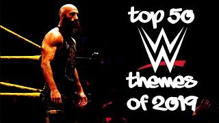 Top 50 WWE Themes of 2019 [upl. by Sinnard244]