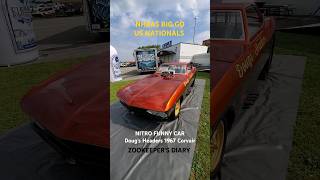 1967 NITRO Dougs Headers Chevy Corvair PRE CACKLE 2024 NHRA US Nationals Drag Racing Nostalgia Drags [upl. by Ineslta986]