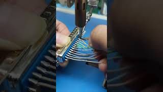 The soldering machine makes soldering easier and faster soldering wire soldering [upl. by Drofub210]